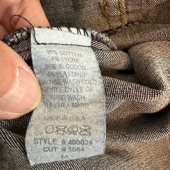 Forever 21 Denim Jean Jacket Trucker Medium Western Cowgirl Indie Sleaze Outdoor - Picture 6 of 6